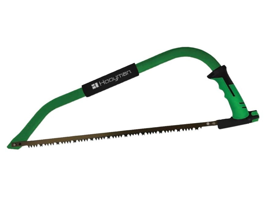 Hooyman Bow Saw 24" SK5 Steel Blade Non-Slip Grip Handle Green/Black