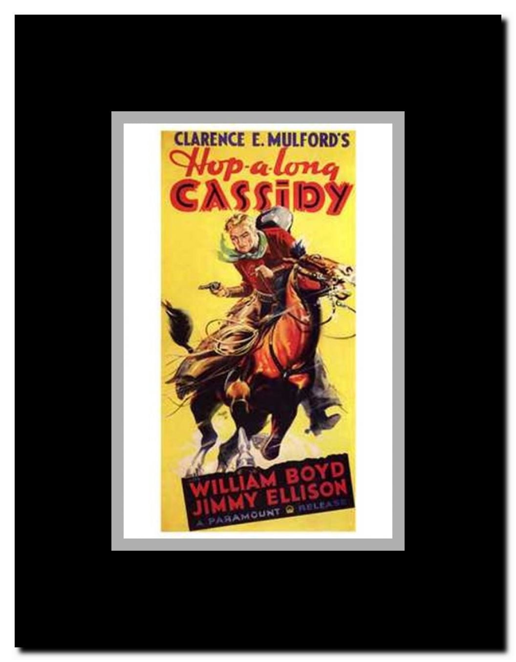 Hop-Along Cassidy Framed Movie Poster