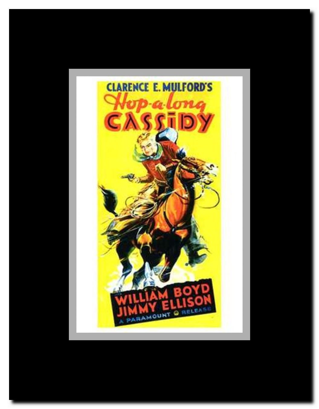 Hop-Along Cassidy Framed Movie Poster