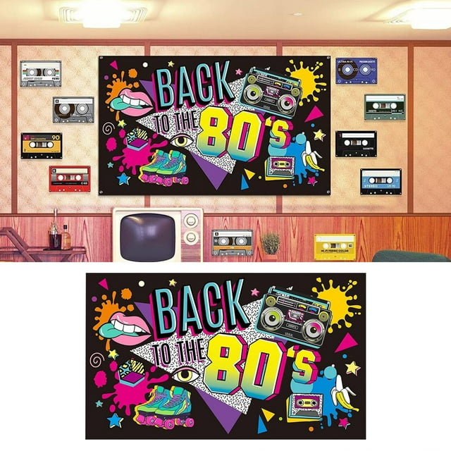 Hop Back To The 80's Theme Party Wall Decorations 80s Party
