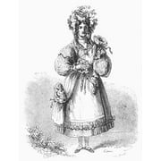 Hop-Harvest Festival Queen. /N19Th Century English Engraving. Poster Print by  (18 x 24)