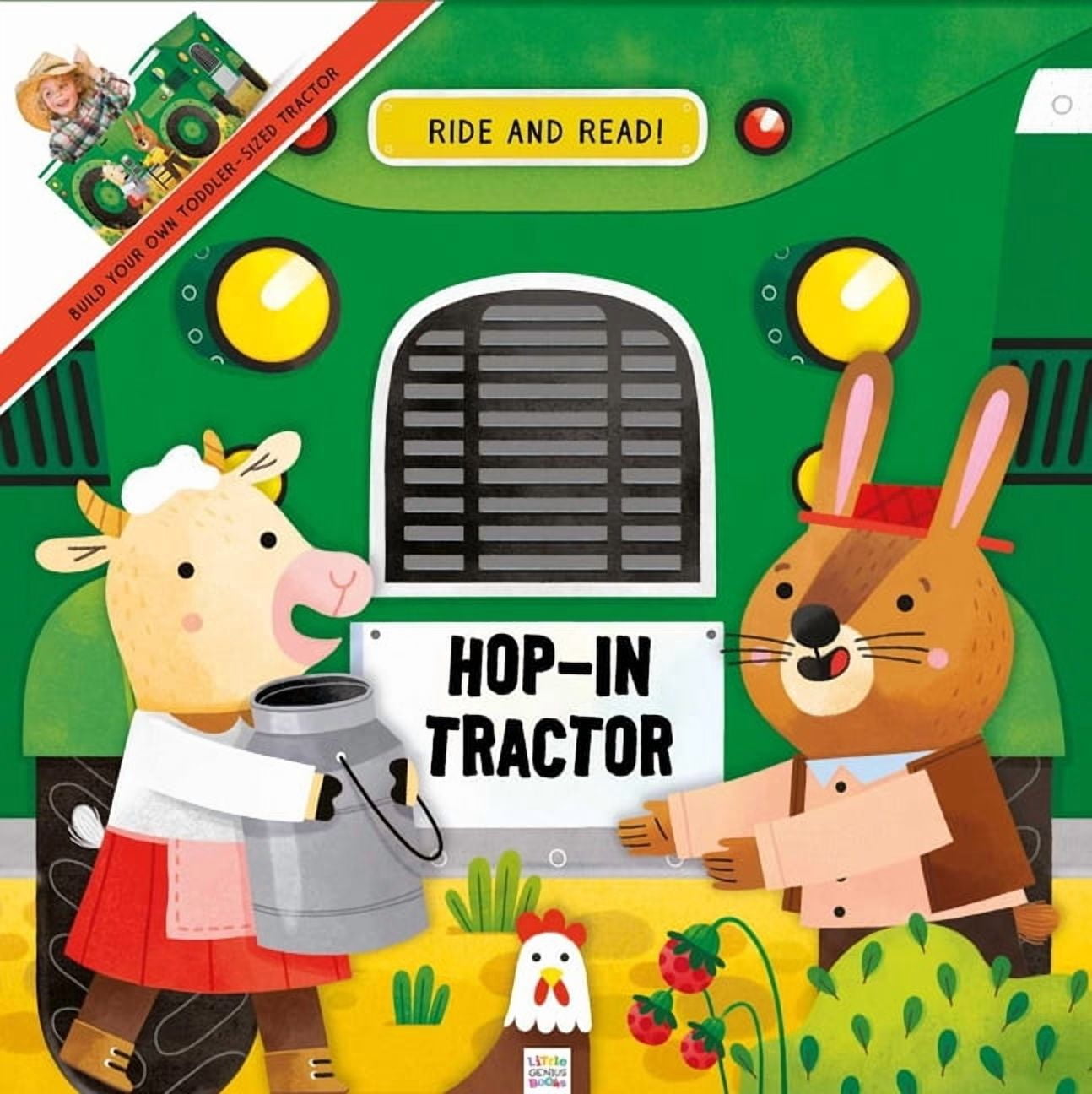 Hop-In Tractor, (Board Book)