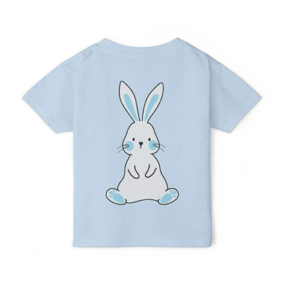 Hop Little Bunny Kids T-Shirt | Blue Bunny Comfort Colors Youth Graphic Tee