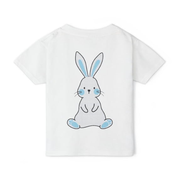 Hop Little Bunny Kids T-Shirt | Blue Bunny Comfort Colors Youth Graphic Tee