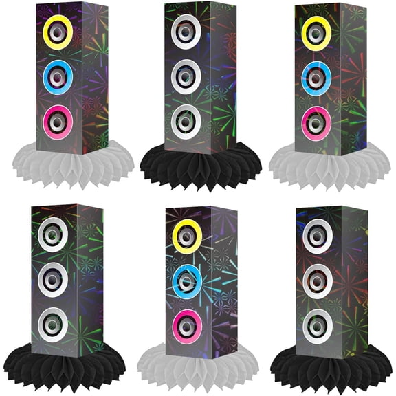Hop Party Centerpieces 9 count 80s 90s Party Decorations Radio Speaker Table Centerpieces Boombox Birthday Decor for Retro Themed Party Supplies