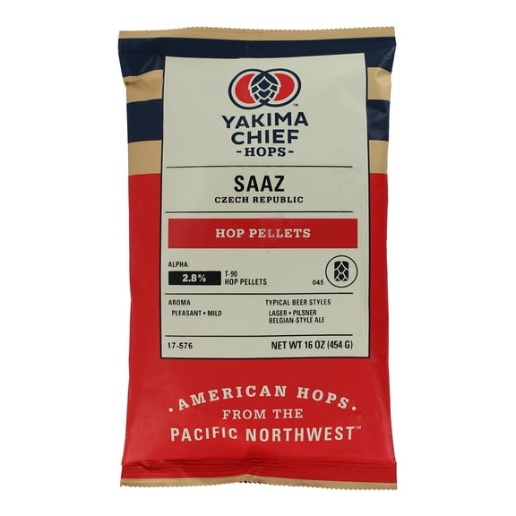 Hop Pellets, Imported, Czech Saaz - 1 LB / 453.59g Package: 16 Ounces