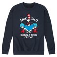 thumbnail image 1 of Hop on Pop - This Dad Knows A Thing Or Two - Men's Crew Neck Fleece Pullover, 1 of 5