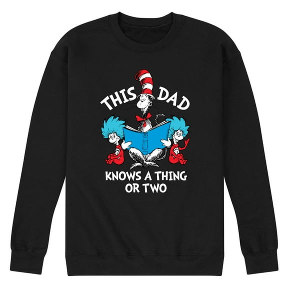 Hop on Pop - This Dad Knows A Thing Or Two - Men's Crew Neck Fleece Pullover