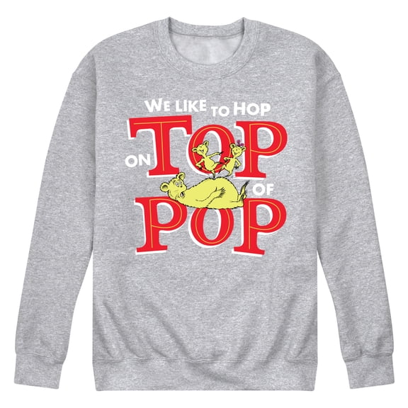 Hop on Pop - We Like To Hop Pop - Men's Crew Neck Fleece Pullover