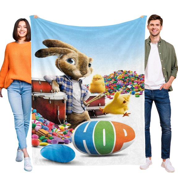 HopFlannel Throw Blanket Warm 3D Printed Flannel Throw/Blanket Ultra-Soft Lightweight Warm Flannel All Season Light Weight Living Room/Bedroom Warm Blanket 40"X60"(100cm*150cm)