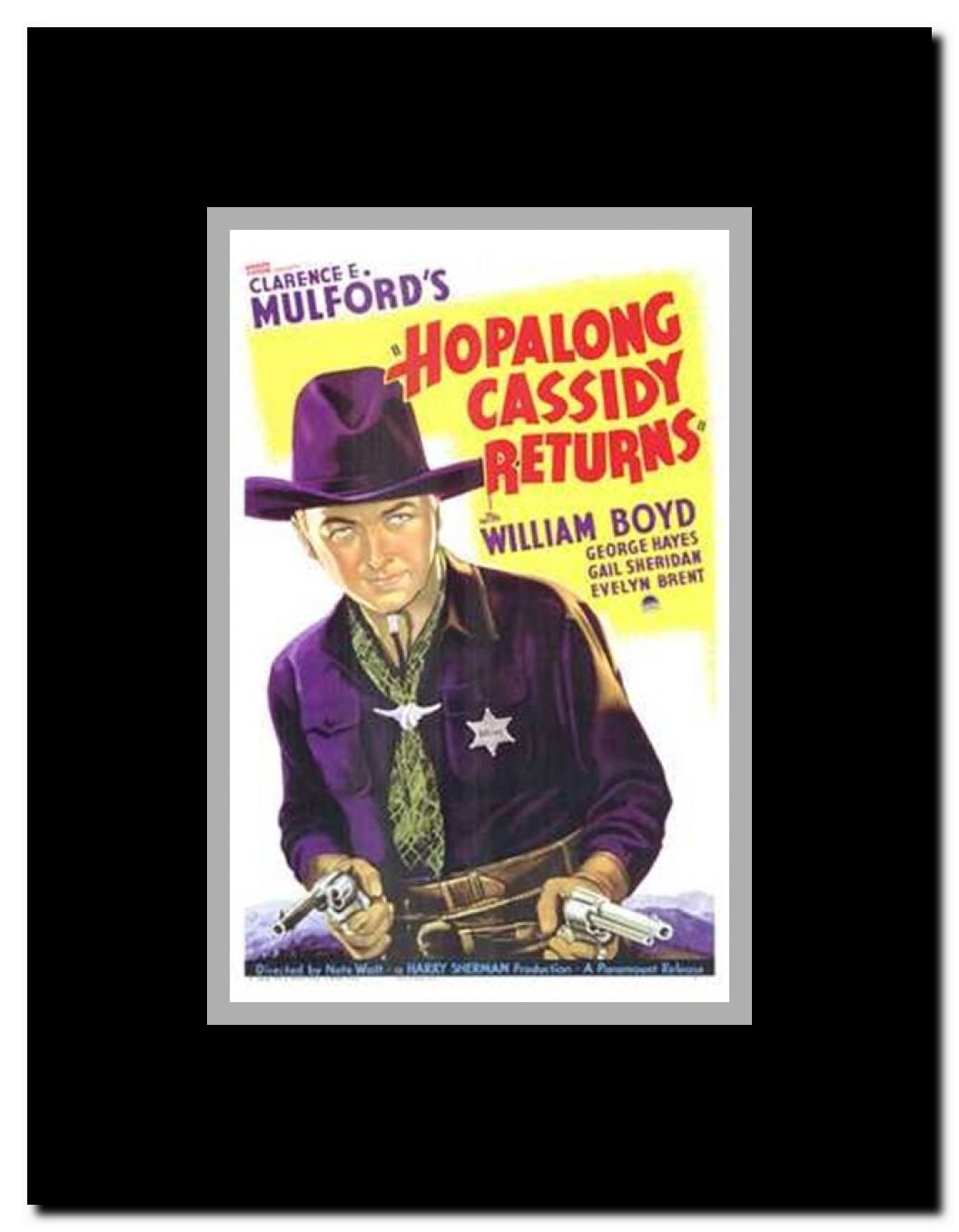 Hopalong Cassidy Returns Framed Movie Poster
