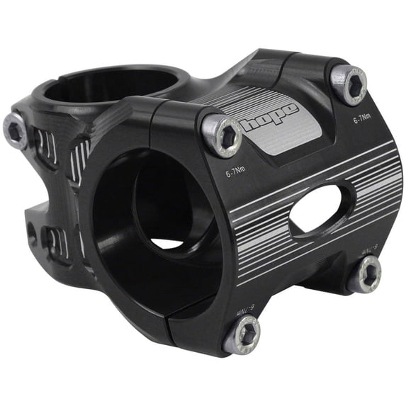 Hope AM/Freeride Stem - 35mm, 35 Clamp, +/-0, 1 1/8", Aluminum, Black
