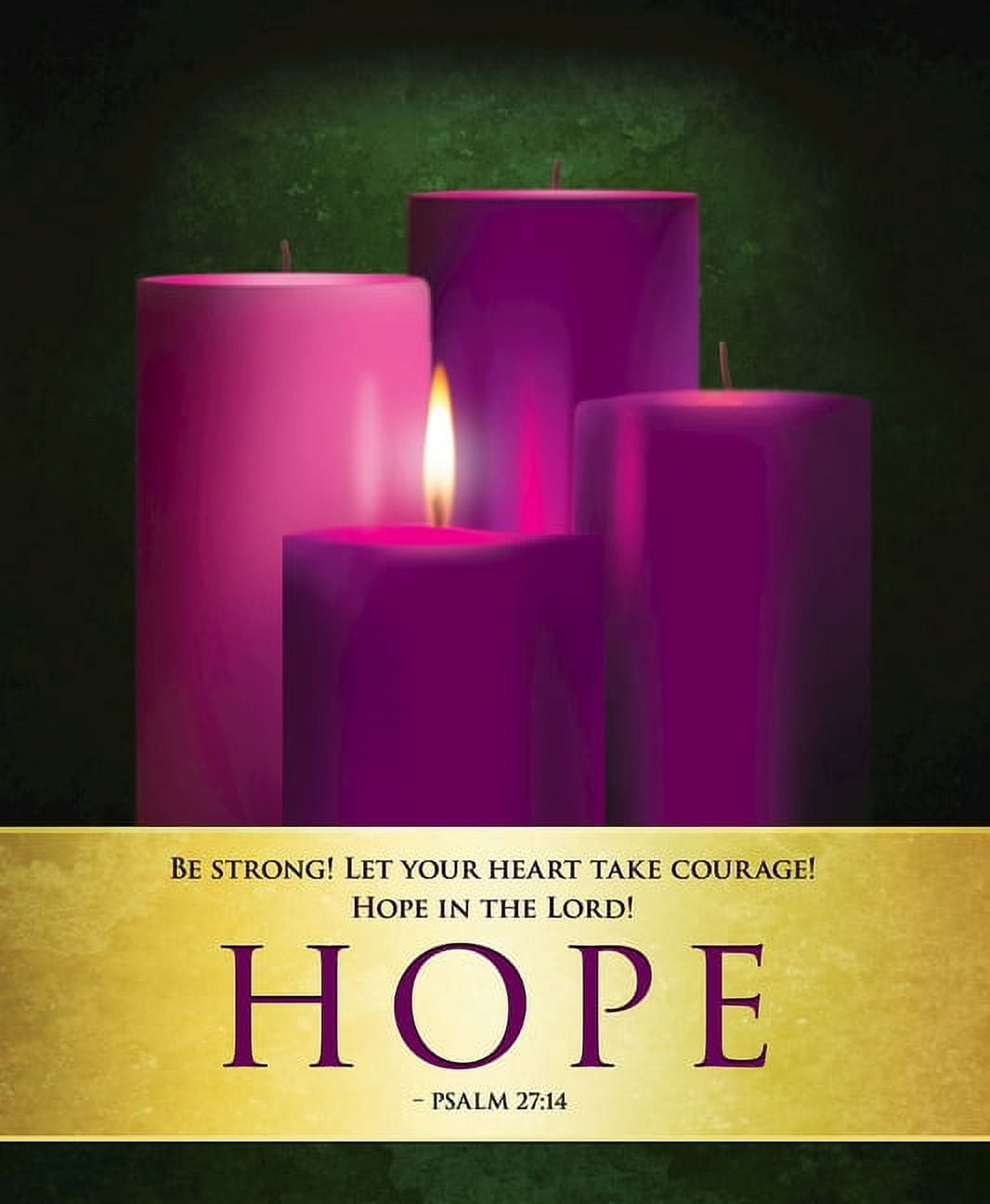 Hope Advent Candles Sunday 1 Bulletin, Large (Pkg of 50) (Other) -  Walmart.com