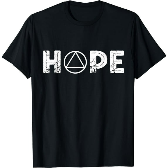 Hope Alcoholic Abstinence Support 12 Step Recovery Sobriety T-Shirt