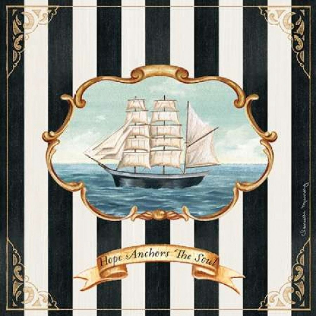 Hope Anchors The Soul Canvas Art - Danielle Murray (24 x 24)