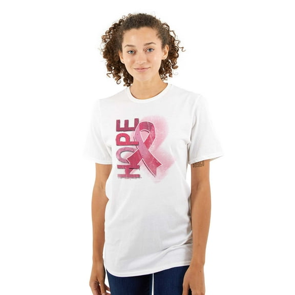 Hope Breast Cancer Awareness Warrior Women's Plus Size Graphic Tee Brisco Brands 2X
