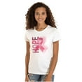 thumbnail image 1 of Hope Breast Cancer Awareness Warrior Womens Slim Fit Graphic Tee Brisco Brands M, 1 of 5