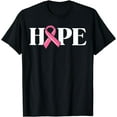 thumbnail image 1 of Hope Breast Cancer Shirts For Women Gift Ribbon Awareness T-Shirt, 1 of 4
