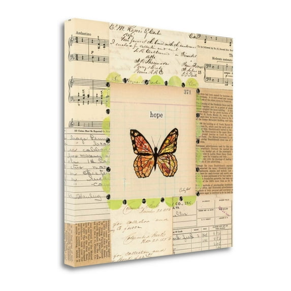 "Hope Butterfly" By Courtney Prahl, Fine Art Giclee Print on Gallery Wrap Canvas, Ready to Hang