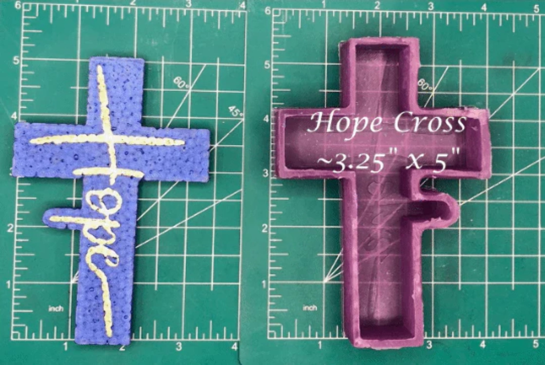 Hope Cross Silicone Freshie Mold