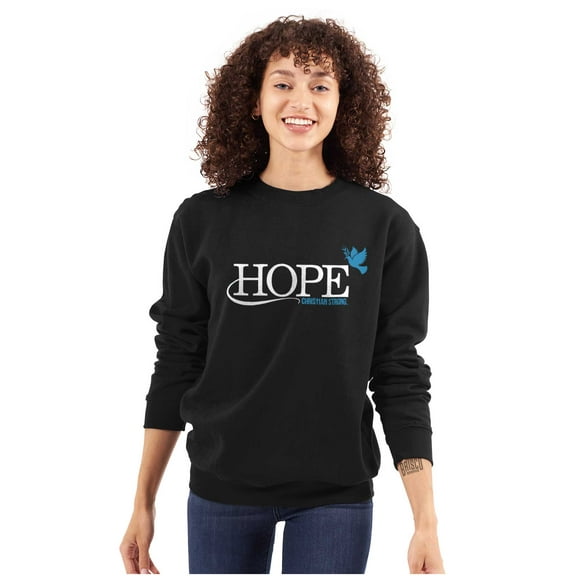 Hope Dove Christian Bible Women Crewneck Sweatshirt Brisco Brands S