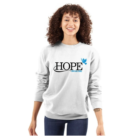 Hope Dove Christian Bible Women Plus Size Crewneck Sweatshirt Brisco Brands 3X