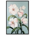thumbnail image 1 of Hope Florals Beach Life Inspired Pastel Color Canvas Wall Art by Art Remedy, Black Floater Frame, 10"x15", 1 of 7
