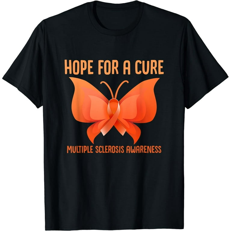 Multiple Sclerosis Awareness Shirt - Butterfly T-Shirt Multiple Sclerosis Awareness Shirt - Butterfly T-Shirt