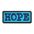 thumbnail image 1 of Hope Fun Text Applique Multi-Color Embroidered Hook & Loop Patch - 2.0 Inch Mini, 1 of 5