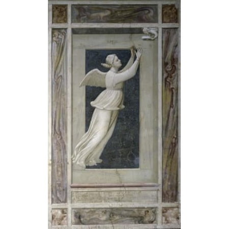 Hope Giotto Di Bondone C 1266-1337 Florentine Fresco Arena Chapel Cappella Degli Scrovegni Padua Print - 18 x 24 in.