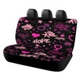 thumbnail image 1 of Hope Hearts Stars Pattern Car Rear Seat Covers,Bench Back Seat Cover , Easy to Install Universal Fit for Cars Trucks Vans And SUVs, 1 of 6