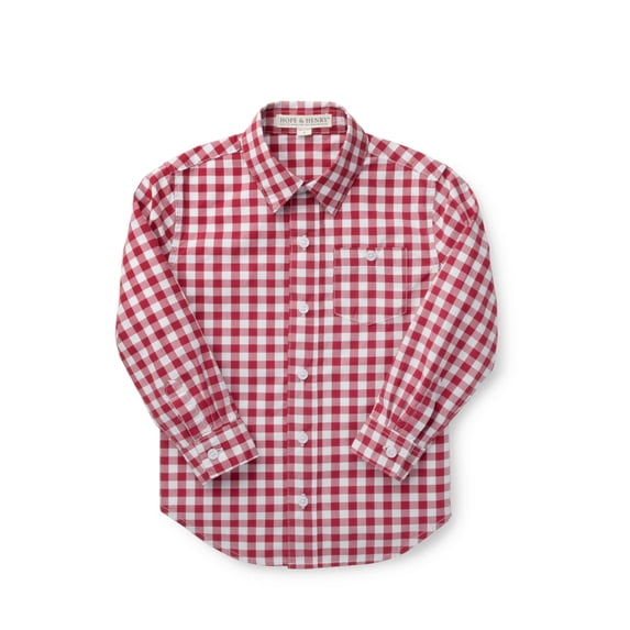 Hope & Henry Boys' Poplin Button Down Shirt