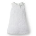 thumbnail image 1 of Hope & Henry Girls' Eyelet Shift Dress | White, 1 of 3