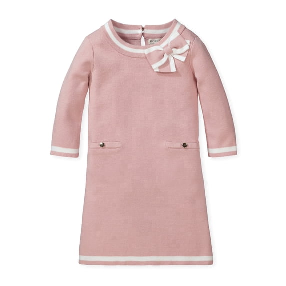 Hope & Henry Girls' Milano Tipped Sweater Dress