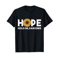 Hope Hold On Pain Ends, Sunflower Mental Health Awareness TShirt
