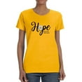 thumbnail image 1 of Hope Hold On Pain Ends T-Shirt Women -Image by Shutterstock, Female 4X-Large, 1 of 4