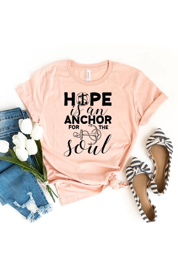 Hope Is An Anchor For The Soul T-shirt, Positive Shirt, Inspirational Top, Butterfly, Motivational Shirts, Anchor Top, Nautical Shirts All Size S-5Xl