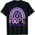 thumbnail image 1 of Hope Leopard Rainbow Pancreatic Cancer Awareness Support T-Shirt, 1 of 4