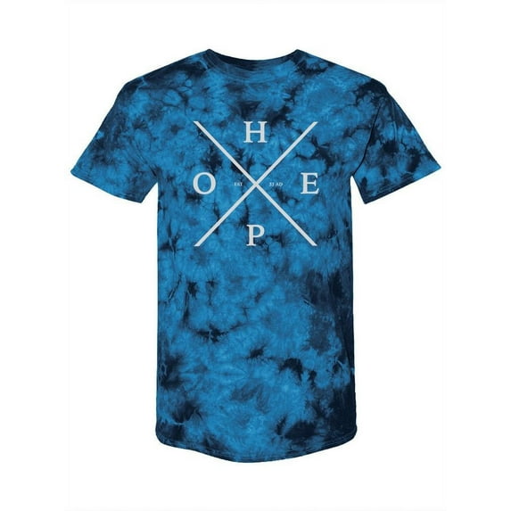 Hope Letters Tie-Dye Crystal Men -Smartprints Designs, Male x-Large