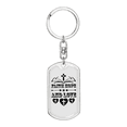 thumbnail image 1 of Hope Love Faith Christian Stainless Steel or 18k Gold Premium Swivel Dog Tag Keychain, 1 of 16