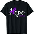 thumbnail image 1 of Hope Lupus Autoimmune Disease Purple Ribbon Butterfly Gift T-Shirt, 1 of 4