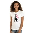 thumbnail image 1 of Hope Pink Ribbon Breast Cancer BCA Womens Fitted Plus Size Graphic Tee Brisco Brands 3X, 1 of 5