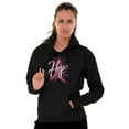 thumbnail image 1 of Hope Pink Ribbon Heart Breast Cancer Hoodie Sweatshirt Women Brisco Brands S, 1 of 6