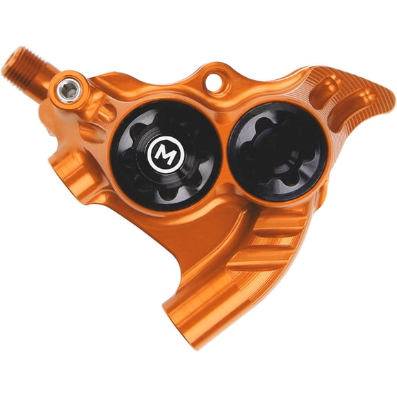 Hope RX4+ Disc Brake Caliper - Rear Flat Mount Direct, +20mm, Mineral Oil, Orange