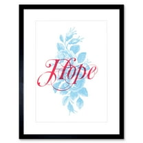 Hope Rose Bush Artwork Framed Wall Art Print 9X7 Inch