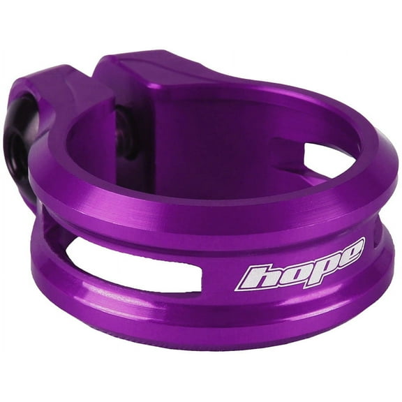 Hope Seatpost Clamp - 34.9mm, Bolt-On, Purple