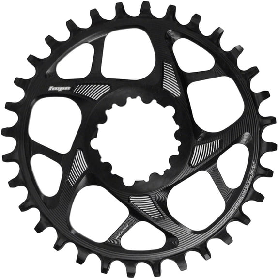 Hope Spiderless Retainer Chainring - 30t, SRAM Direct Mount, 3mm Offset, R22, Black