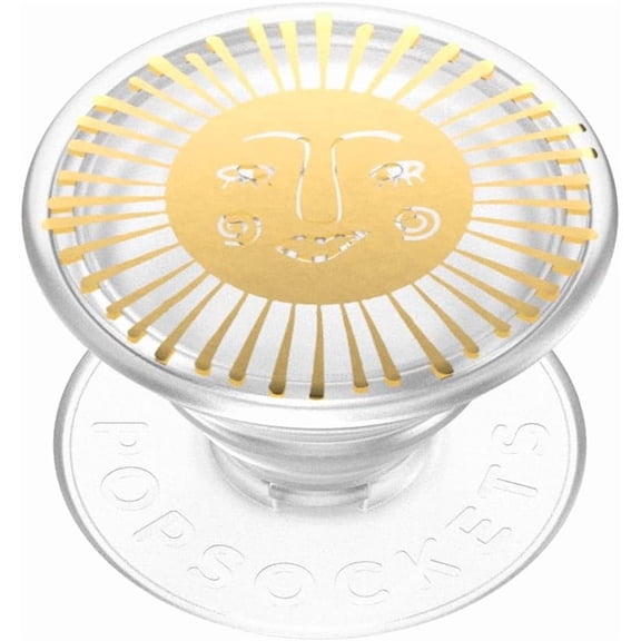 PopSockets Adhesive Phone Grip and Kickstand with Swappable Top, Translucent Sun Goddess