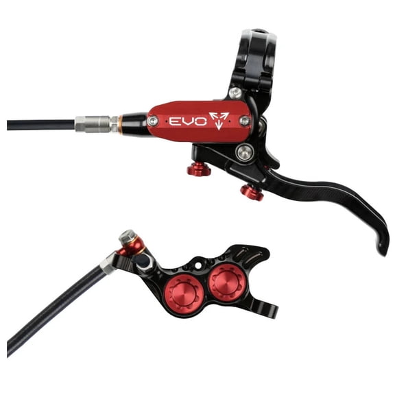 Hope Tech 4 Evo GR4 Disc Brake, Left/Front, 74mm, Blk/Red