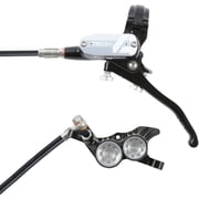 Hope Tech 4 V4 Disc Brake and Lever Set - Front, Hydraulic, Post Mount, Silver